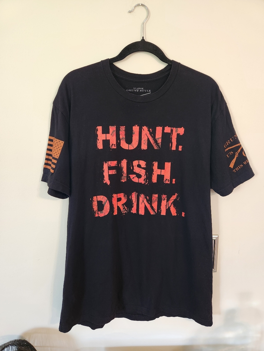Grunt Style Hunt Fish Drink T-Shirt